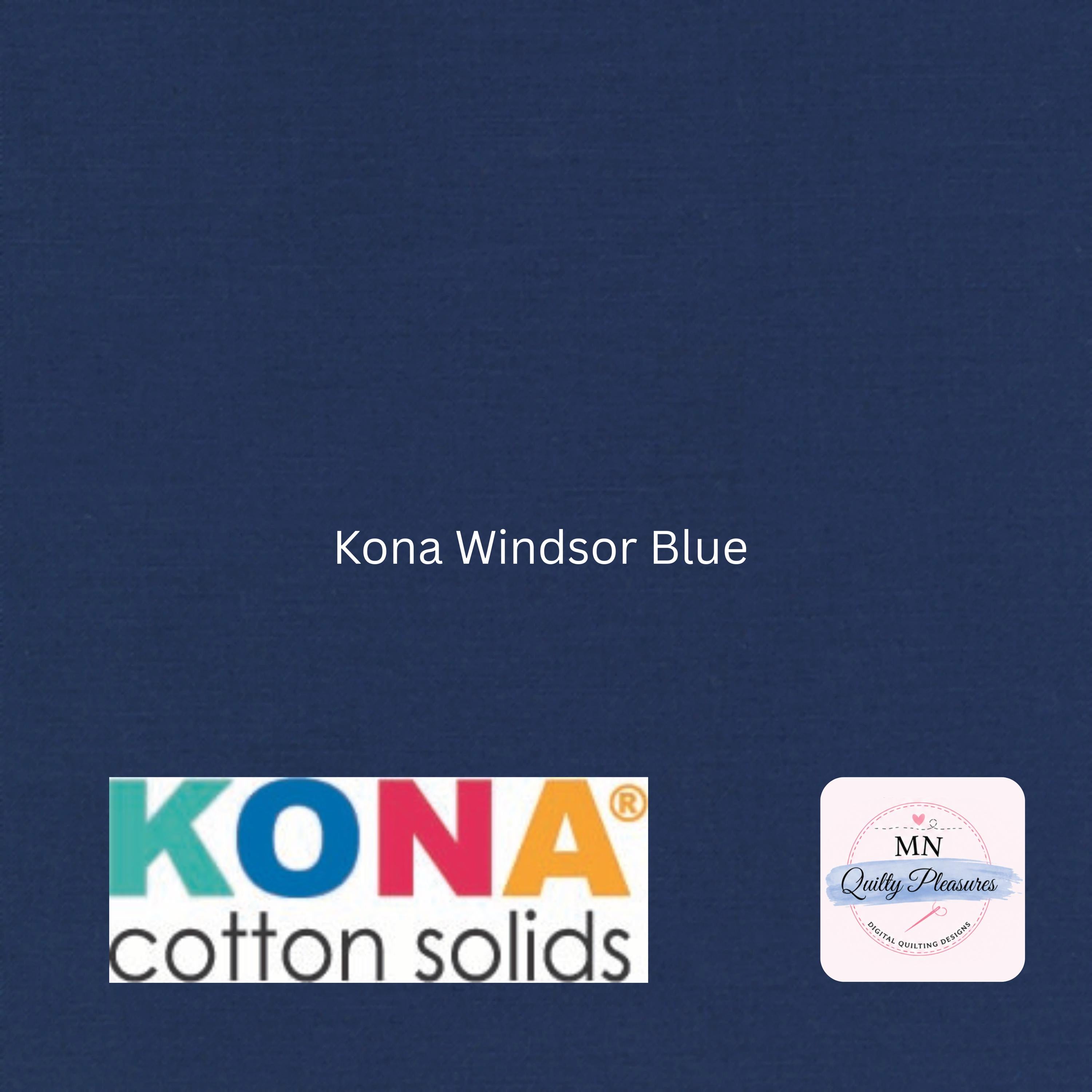 Navy Cotton Fabric Quilting Material Premium Quality Broadcloth Sewing Projects Solid Windsor Blue Yardage Continuous Cut Half Yard Increments Robert Kaufman Kona Collection Wide Width Cloth Apparel Dressmaking Craft Supply Essential