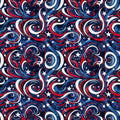 Patriotic Quilting Fabric Cotton Material Red White Blue Star Pattern Cloth Americana Print Fourth July Sewing Project Memorial Day Craft Supplies Half Yard Increments Seamless Repeating Design Digitally Printed Combed Cotton Quality