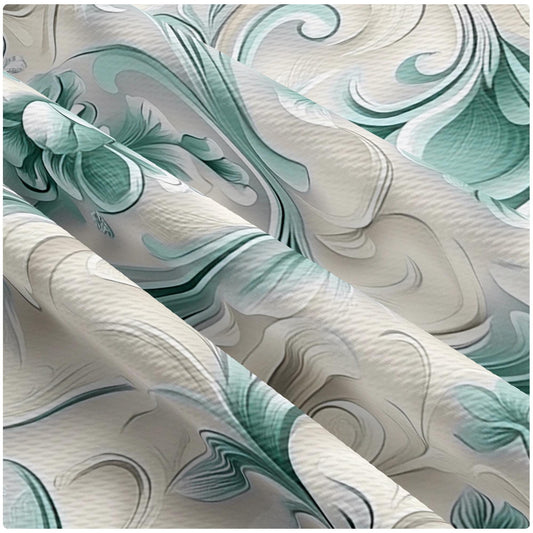 Cotton Quilting Fabric By Yard Material Fat Quarter Bundle Teal Birthday Cake Print Pattern Sewing Supply Craft Textile Patchwork Cloth Piece Diy Project Material Celebration Theme Design Handmade Quilt Making Essential Novelty Print Fabric