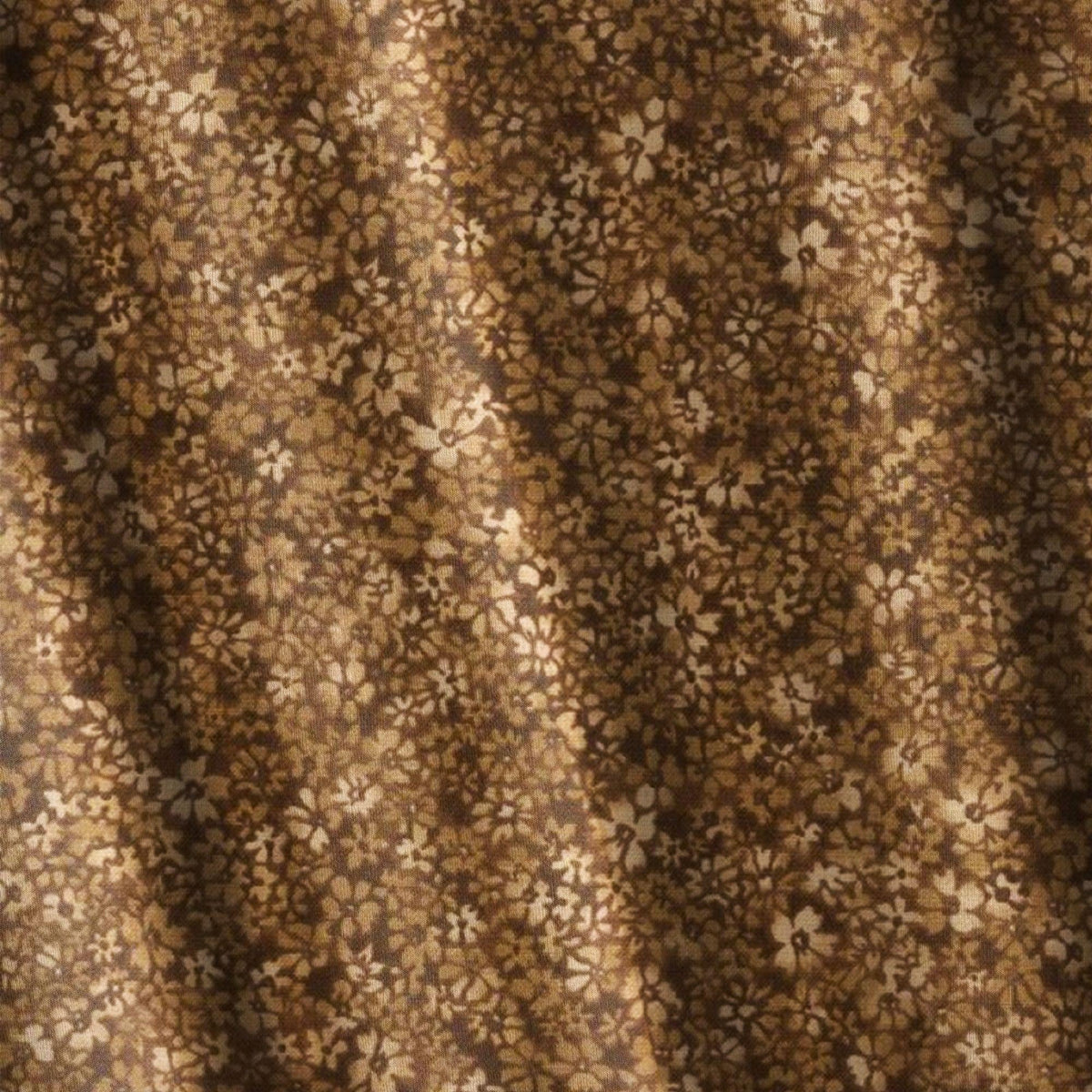 Brown Confetti Floral Cotton Fabric by the HALF Yard Quilting Fabric for Sewing Projects Fall Floral Print Fabric Autumn Floral Brown CF
