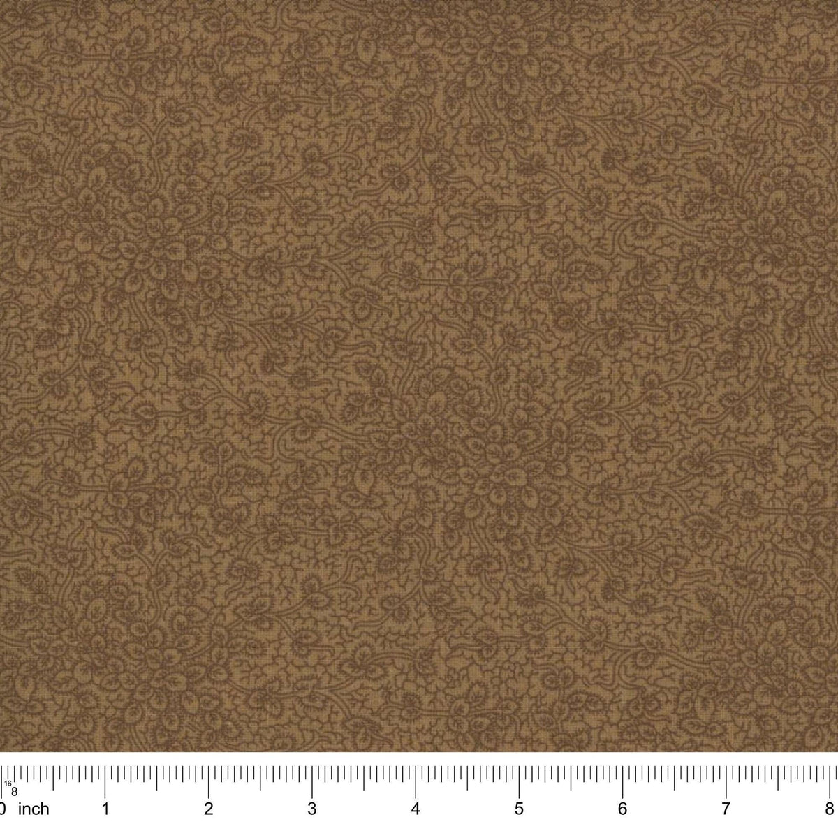 Cotton Fabric By Yard Brown Tonal Quilting Material Premium Sewing Cloth Half Yard Craft Project Supply Patchwork Quilt Fat Quarter Botanical Print Design Versatile Textile Garment Making Creative Projects Natural Swirl Pattern Beautiful
