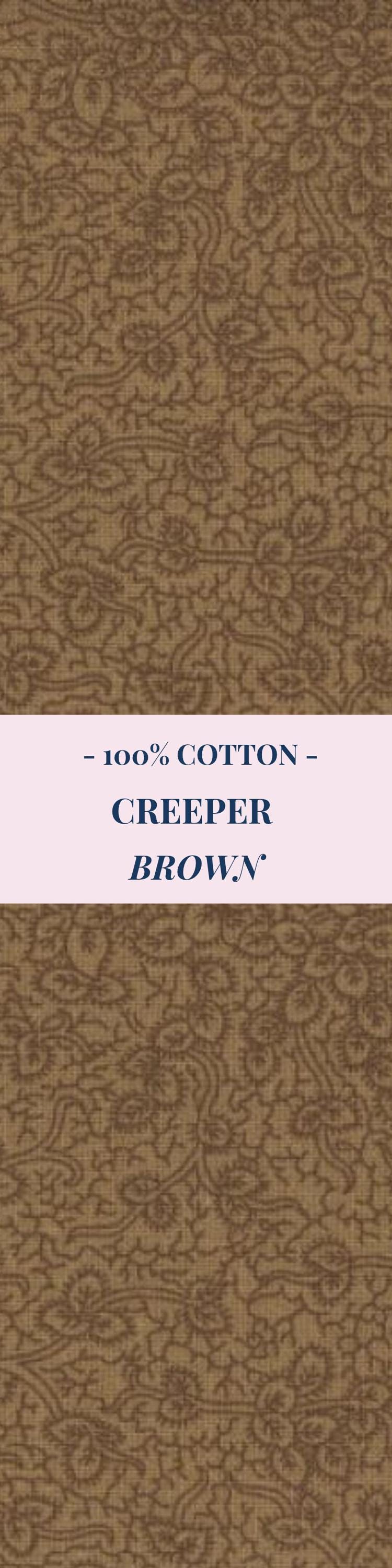 Brown Swirl Tonal Fabric by Yard Cotton Quilting Material Half Yard Sewing Cloth Craft Project Supply Patchwork Quilt Fat Quarter Creeper
